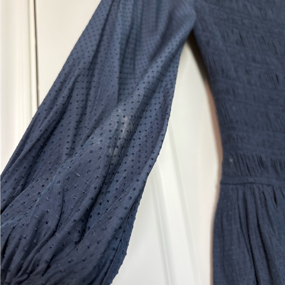 Maje Flounced Smocked Dress - Picture 5 of 9